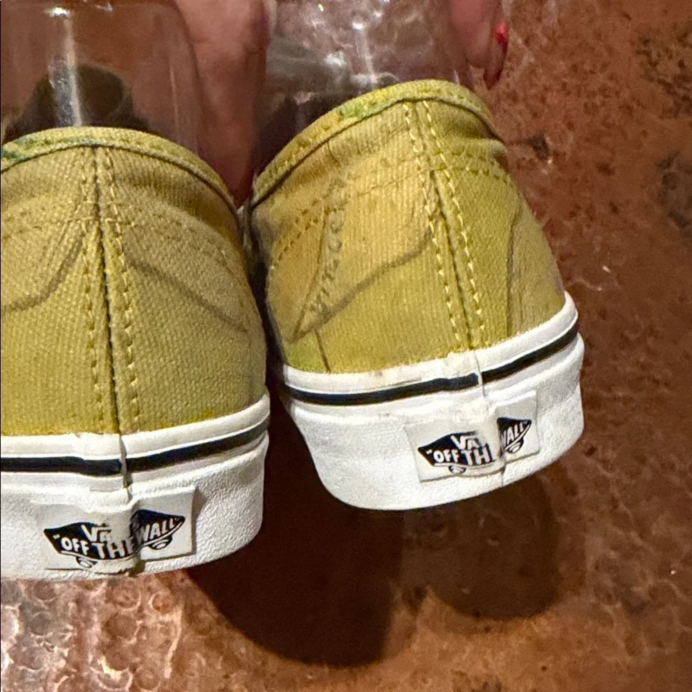 Vans Authentic Van Gogh Sunflower Collaboration Canvas Sz 7.5 Sneakers